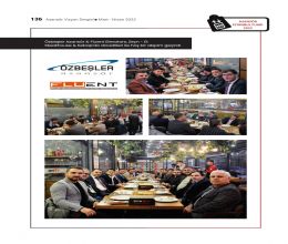 Fuar akşamları yemek eşliğinde yapılan  keyifli sohbetler ile geçti