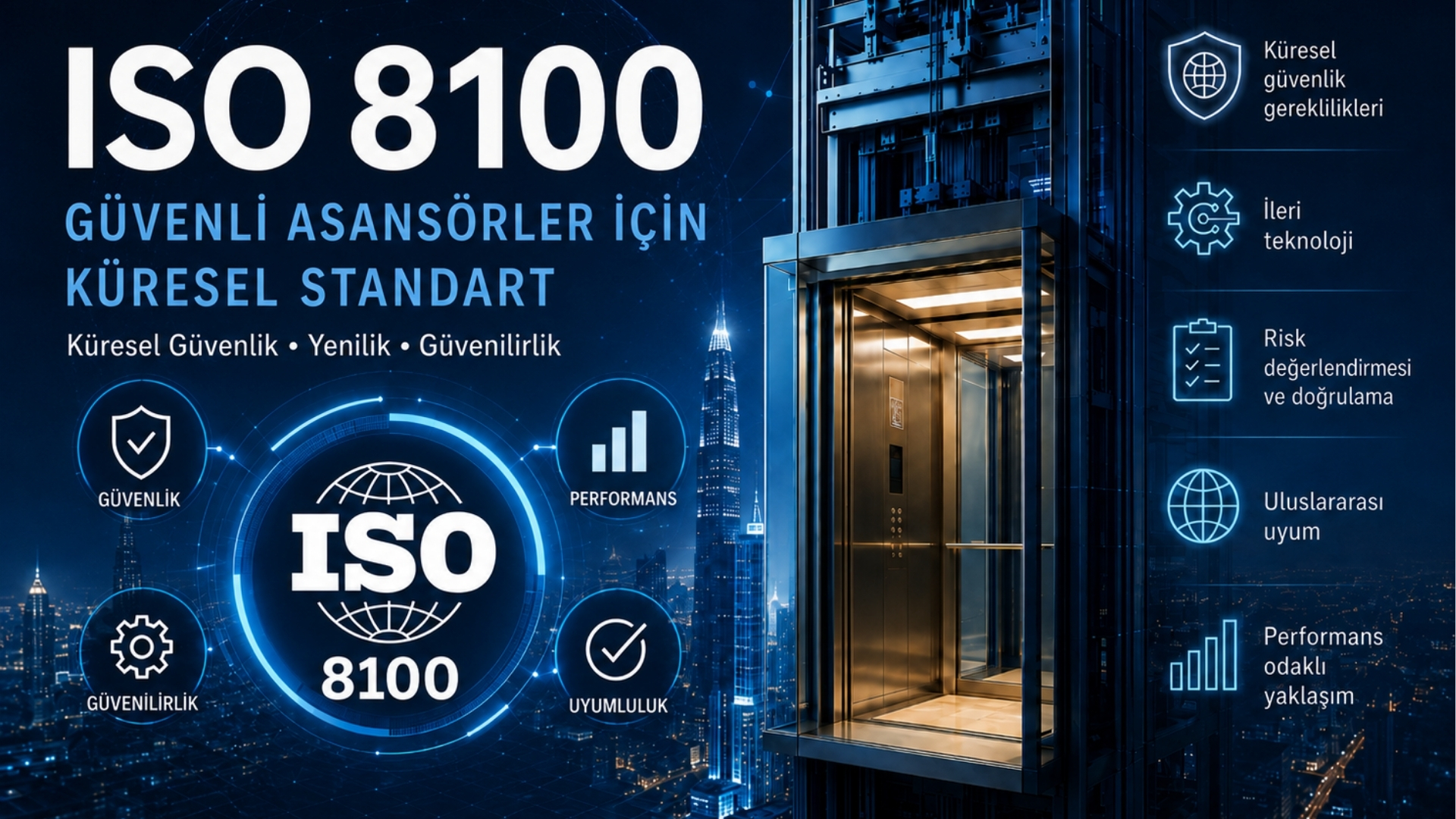  09 Eylül 2026,Asansör sektöründe küresel standart birliği başlıyor: ISO 8100, Asansor Vizyon Dergisi, Asansör Adına tüm Aradıklarınız Bu Sitede
